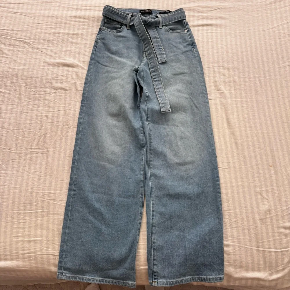 Banana Republic Light Blue Denim Wide Leg Jeans - Picture 5 of 8